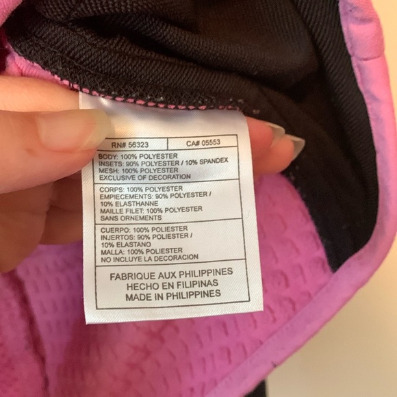 Nike Pink & Black Sphere Thermal Textured 1/2 Zip Sweatshirt Size Medium - Picture 11 of 13